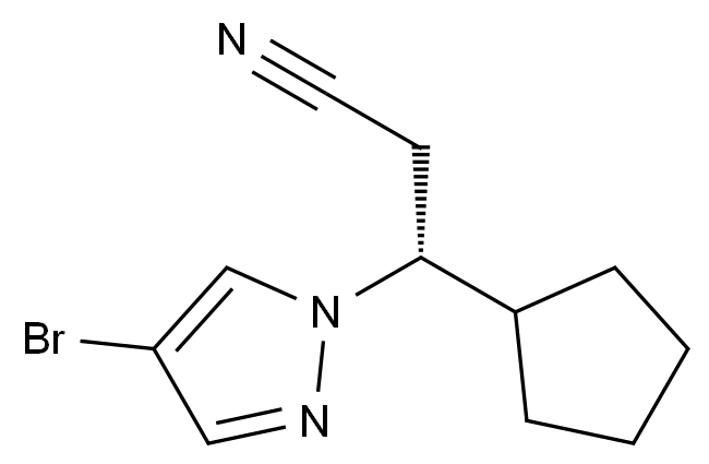 [1146629-83-5] (R)-3-(4-溴-1H-吡唑-1-基)-3-环戊基丙腈