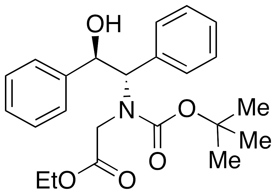 [112741-70-5] N-（叔丁氧羰基）-N-[（（1S，2R）-2-羟基-1,2-二苯乙基]-甘氨酸乙酯