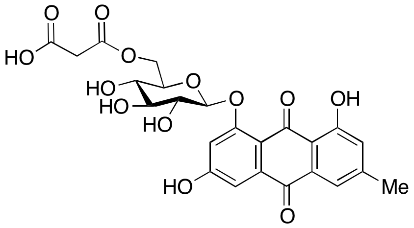 [928262-58-2] 大黄素8-O-β-D-（6′-O-丙二酰葡萄糖苷）